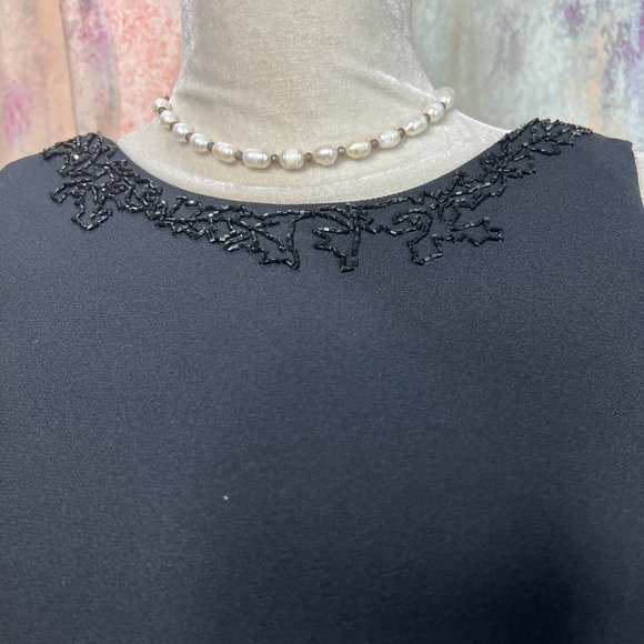 πCarole Little Elegant Semi Formal Beaded Mother of the Bride- Cocktail Dress - Picture 4 of 16